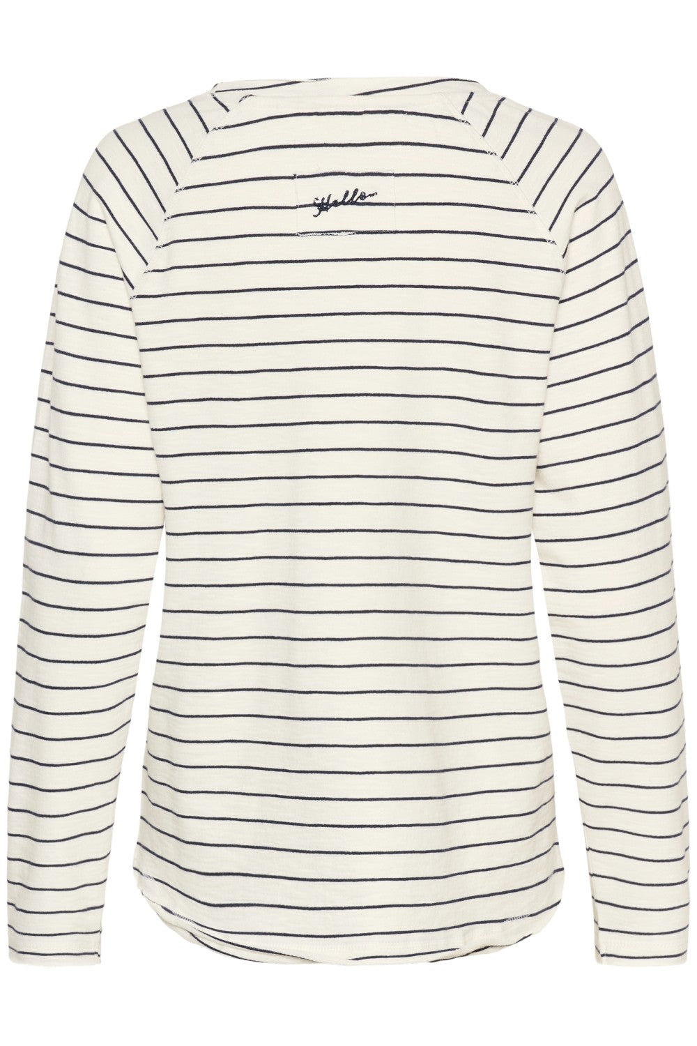 Striped long-sleeve shirt on a white background