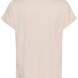 Beige t-shirt on a white background