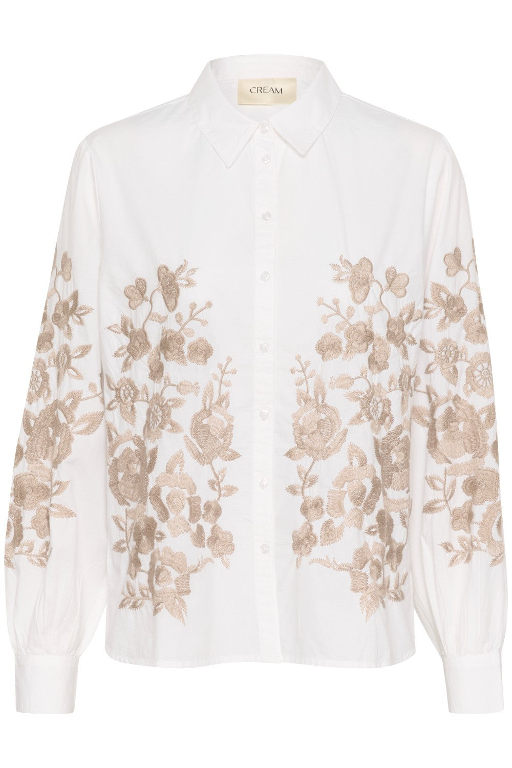 Introducing the Cream Daisy Shirt, a classic Cream style that combines timeless elegance with modern charm. Made from 100% cotton, this shirt boasts a gorgeous embroidered floral pattern that adds a touch of femininity. Perfect for most occasions, this shirt is a must-have addition to your wardrobe.
