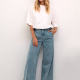 Elevate your style with our Cream Visti Pants! Featuring a wide leg design, these trousers exude sophistication and comfort in equal measure. Say goodbye to restrictive skinny jeans and hello to a trendy, relaxed denim look. Dress them up or down for any occasion!