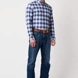 Desoto Blue Check Flannel Shirt