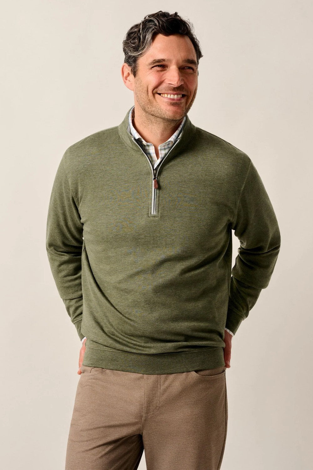 Our perennial best-seller, this plaited cotton-blend quarter-zip is the universal layer that packs a punch when it comes to unbeatable softness, versatility and style.