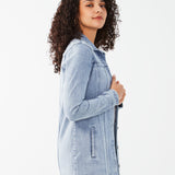 Elevate your wardrobe with our FDJ Long Denim Jacket. 