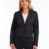 Pair this classic Ponte De Roma blazer with your favourite jeans or trousers for a chic and polished look.