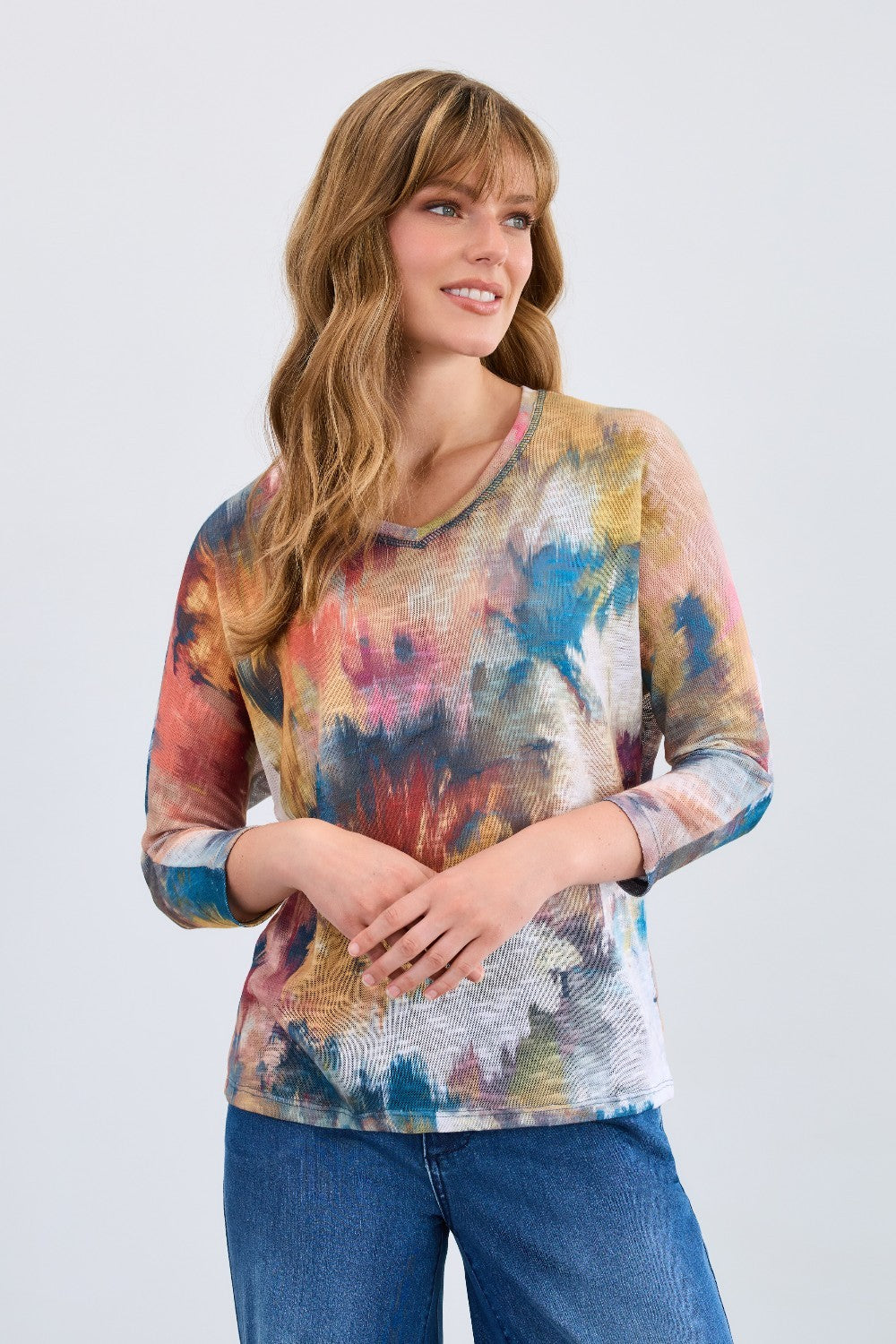 The FDJ Dolman V-Neck Top combines comfort and style with its relaxed dolman sleeves and flattering V-neck design. Made from soft, breathable fabric, it offers a comfortable fit that moves with you throughout the day. Perfect for dressing up or down, this versatile top adds a sophisticated touch to any outfit, making it a must-have addition to your wardrobe.