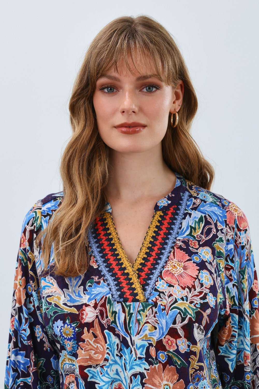 FDJ Embellished Neck Top – Broderick's Clothing Co.