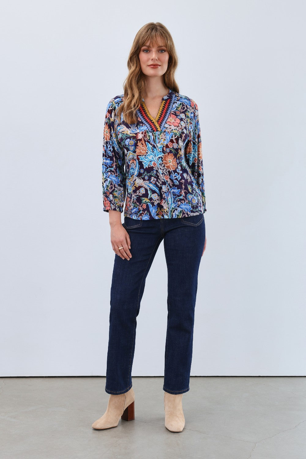 Elevate your style with the FDJ Embellished Neck Top, designed to make you stand out effortlessly. Its stunning embellished neckline adds a sophisticated sparkle, perfect for turning everyday looks into unforgettable statements. Whether for work or a night out, this top combines comfort and elegance, making it an essential addition to your wardrobe. Don’t miss the chance to shine with this versatile and chic piece.