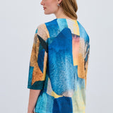 The FDJ Drop Shoulder Notch Neck Top offers a vibrant colour combination that brightens your casual wardrobe. Its lightweight fabric ensures comfort throughout the day, while the 3/4 sleeves provide a relaxed, easygoing style. Designed to pair effortlessly with denim, this top is a versatile choice for everyday wear.