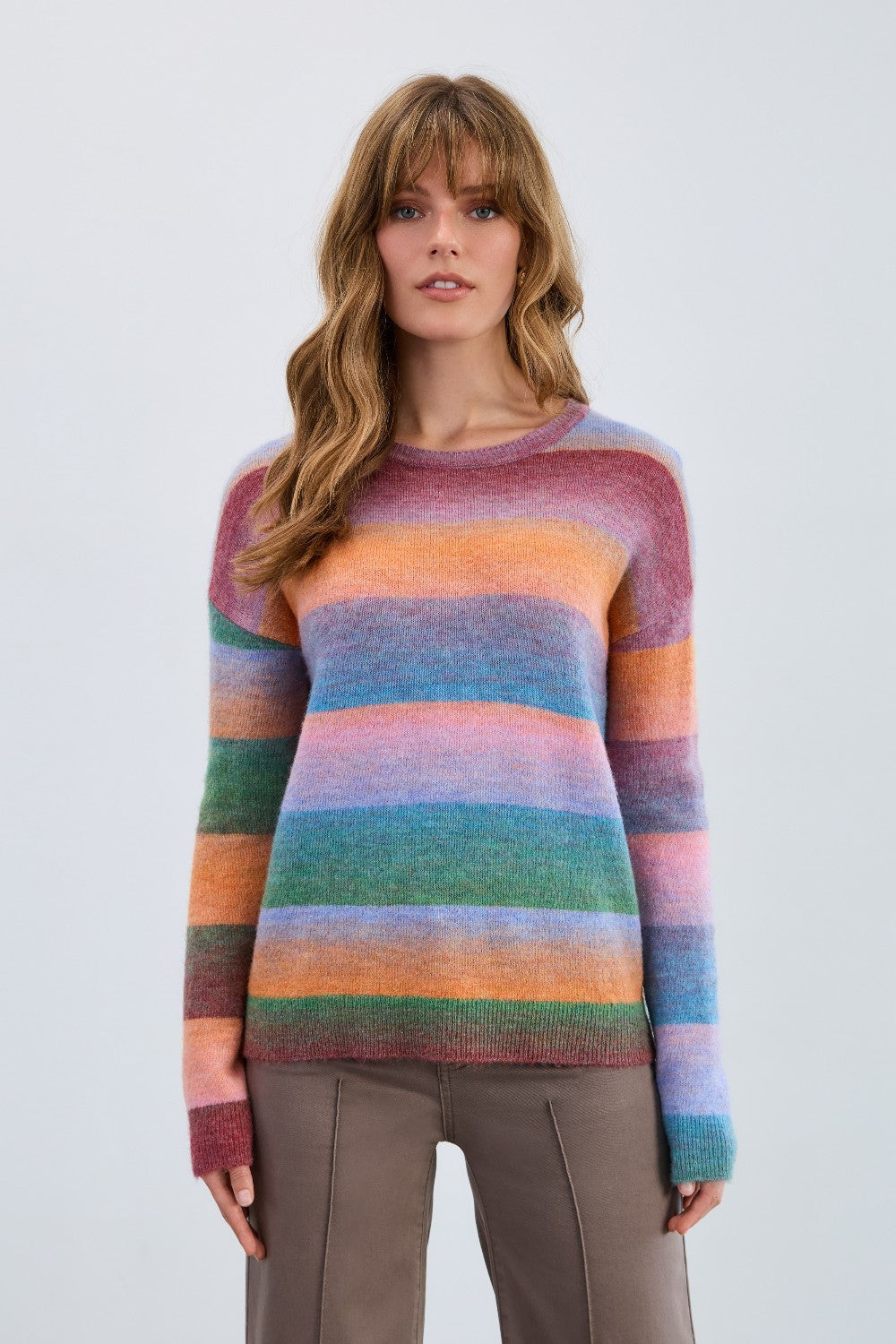 Brighten your casual wardrobe with the FDJ Spacedye Sweater, featuring cheerful stripes and a cozy touch of wool. This sweater combines comfort and style effortlessly, making it perfect for relaxed days while keeping you warm and comfortable. Its soft fabric and vibrant design bring a positive vibe to any outfit.