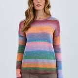 Brighten your casual wardrobe with the FDJ Spacedye Sweater, featuring cheerful stripes and a cozy touch of wool. This sweater combines comfort and style effortlessly, making it perfect for relaxed days while keeping you warm and comfortable. Its soft fabric and vibrant design bring a positive vibe to any outfit.