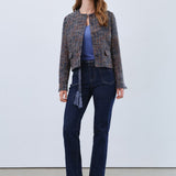 Elevate your wardrobe with the FDJ Tweed Collarless Jacket, a timeless piece that blends classic texture with modern sophistication. Its refined tweed fabric offers warmth and durability, while the collarless design creates a sleek, versatile silhouette perfect for both professional and casual settings. Experience effortless style and comfort that transitions seamlessly from day to night.