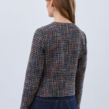 FDJ Tweed Collarless Jacket