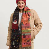 Christmas can come! The scarf with cheerful Christmas motifs from FRAAS spreads good cheer and creates a Christmas atmosphere. The woven scarf is 35 x 200 cm in size and made of extra soft cashmink, the specialty from FRAAS. Keeps out the cold and moisture and is also suitable for allergy sufferers. The scarf MADE IN GERMANY is the ideal companion for everyone who loves Christmas.