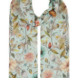 Floral patterned scarf on a white background