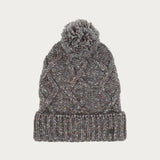 This makes winter fun: the mottled knitted hat with cable pattern and bobble looks great and keeps your head and ears nice and warm even in cold temperatures. Thanks to the wide cuff and a size of 22 x 25 cm, the hat fits perfectly on the head and can be combined with a sporty casual outfit or an elegant coat. The hat is an eye-catching addition to any outfit. It makes fall or winter walks fun!