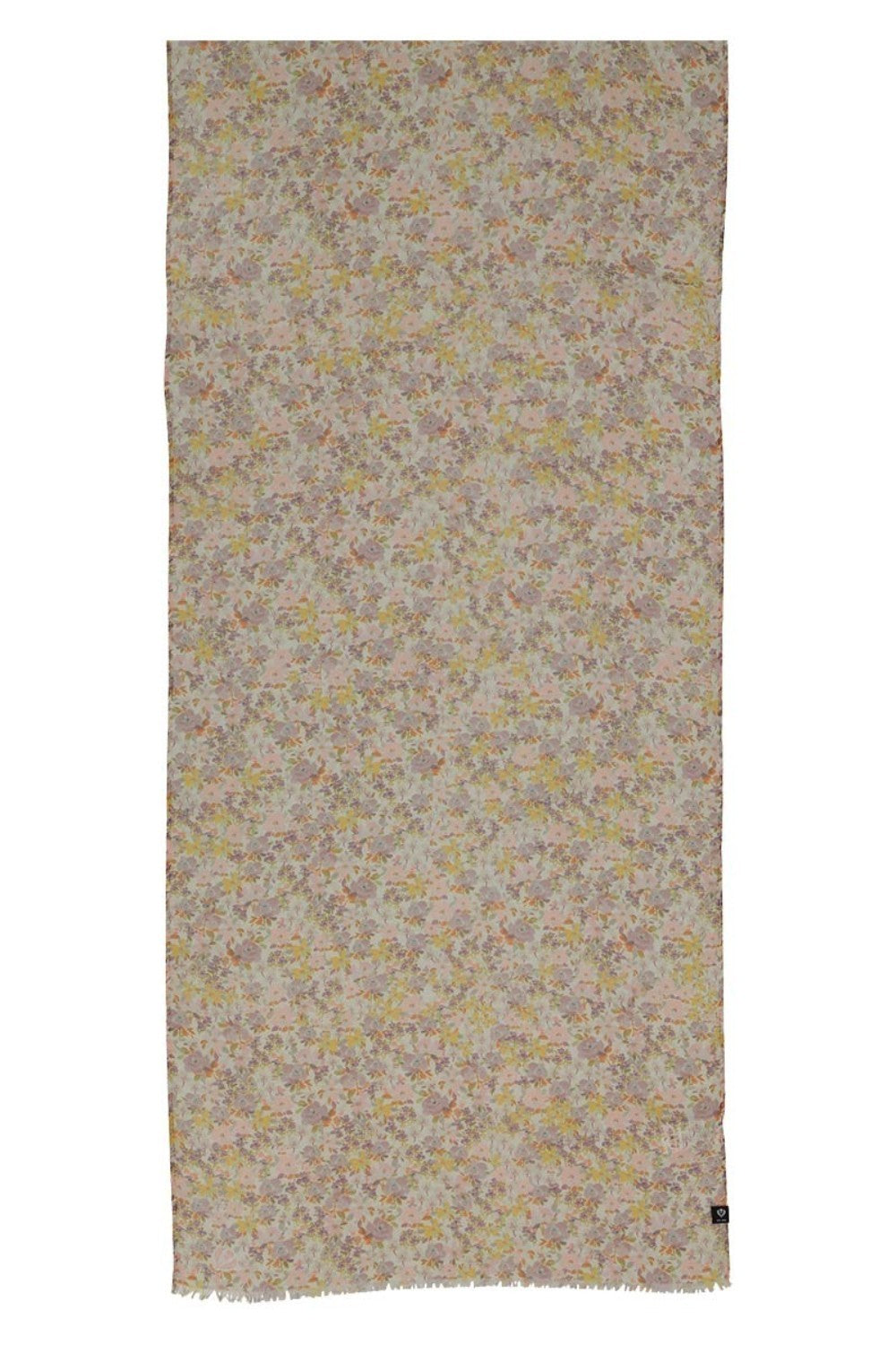 Floral patterned fabric on a white background