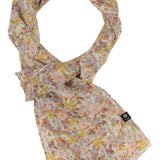 Floral patterned scarf on a white background