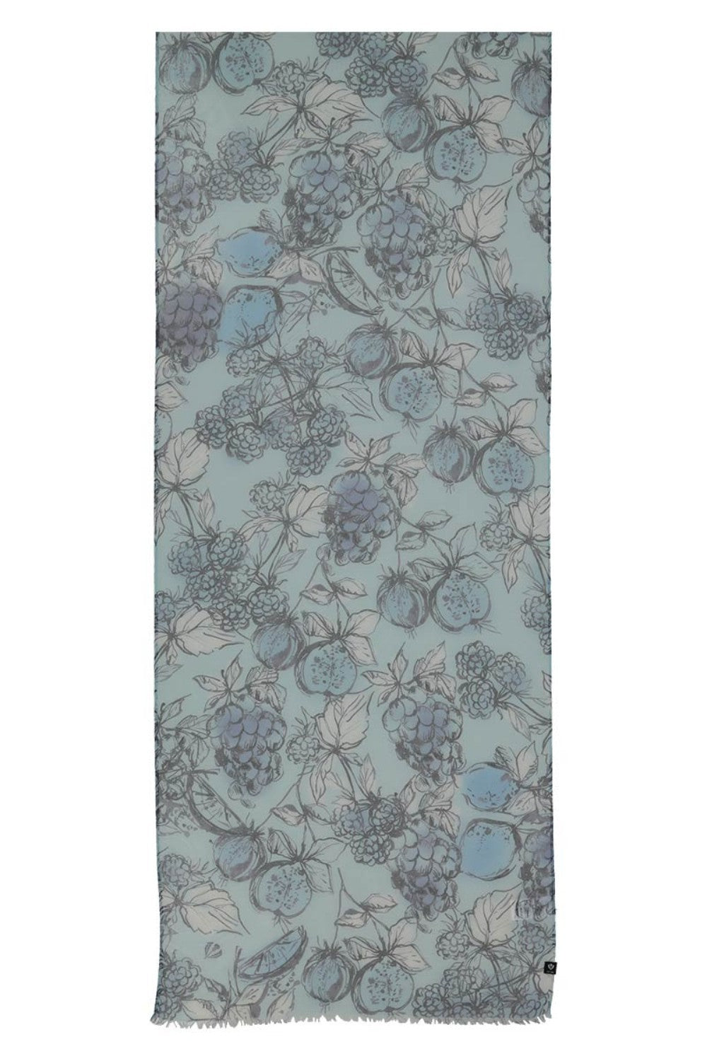 Floral patterned fabric on a white background