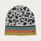 Warm ears and a good mood: both are guaranteed with this knitted hat from FRAAS. With its leopard design and colourful highlight stripes, you will attract everyone's attention. Another plus: the wool blend hat contains recycled polyester made from used PET bottles. This hat looks incredibly good and also feels great to wear.