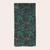 Floral patterned fabric on a white background