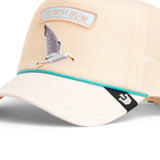 Glide in, grab what you want, and ghost—no one’s got smoother moves than a beach bum with wings. This cap is pure seagull energy: fearless, fast, and always ready to swipe your fries. Embroidered with the spirit of boardwalk mischief and backed by breathable mesh, it’s built for those who live in the moment and snack like it’s a sport. Wear it while you chase waves, dodge responsibilities, and embrace the art of the perfect getaway.