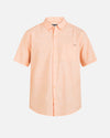 The Hurley One and Only Short Sleeve Stretch Shirt is perfect for any occasion. Crafted from a cotton spandex blend.