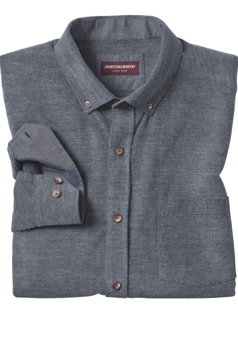 This Johnston &amp; Murphy corduroy shirt is the perfect way to make a statement! The corduroy material is soft and comfortable, making this piece easy to wear all day long. This shirt is sure to elevate any outfit and will give you a timeless, stylish look.