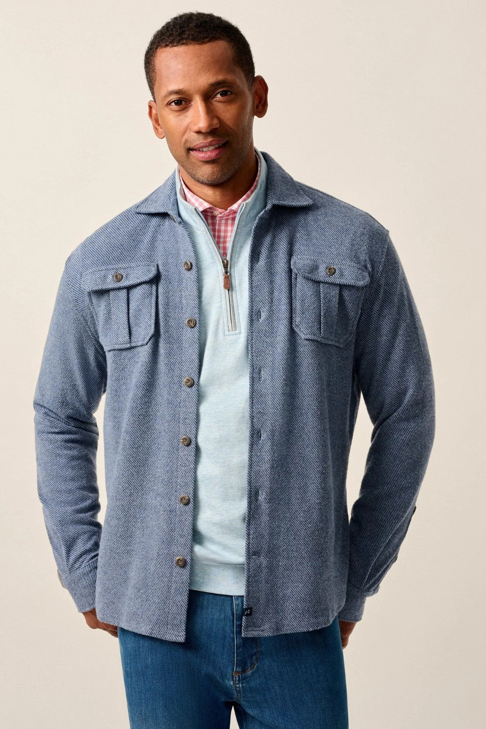 Our customer-favorite Lodge Shirts are back—knitted for the kind of comfort you never want to take off, this stretch flannel shirt keeps you warm without the itchniess. Not to mention, it goes with pretty much everything and serves as a jacket in a pinch.