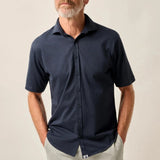 This knit button-down from our Hangin' Out Collection‚ which is designed to look its best untucked, is made with a modern seersucker fabric that breathes and moves better than the traditional. This is how you do elevated casual while staying completely comfortable.