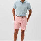 Designed like a classic Bermuda-style short with lightweight fabric and a touch of stretch, these shorts go the extra mile with a garment-dye process that gives them the perfect lived-in look