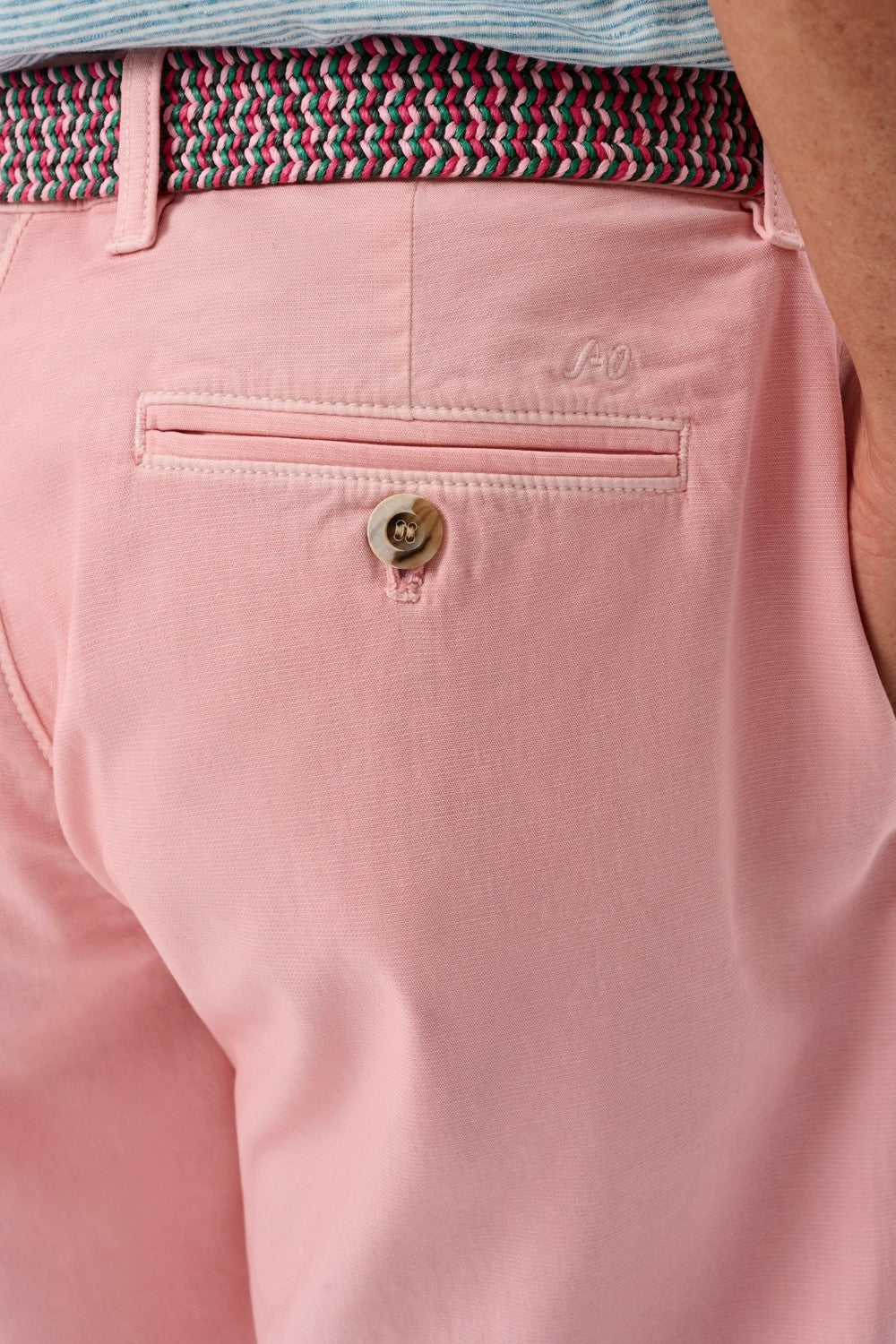 Designed like a classic Bermuda-style short with lightweight fabric and a touch of stretch, these shorts go the extra mile with a garment-dye process that gives them the perfect lived-in look
