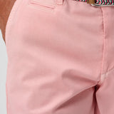 Designed like a classic Bermuda-style short with lightweight fabric and a touch of stretch, these shorts go the extra mile with a garment-dye process that gives them the perfect lived-in look