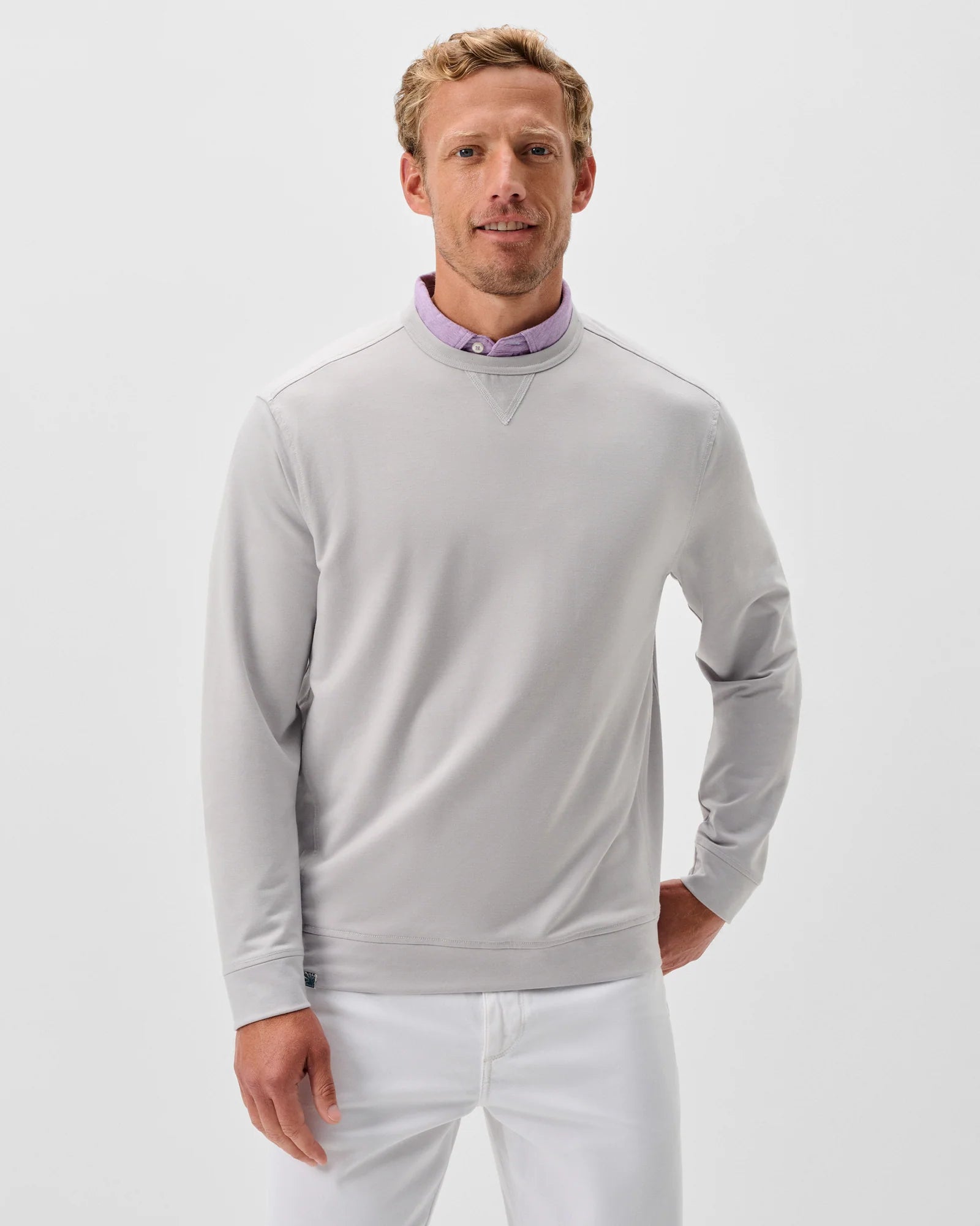 Maybe the best sweatshirt we've ever made. Designed with classic details and an clean athletic cut, this sweatshirt steps up its game with drirelease® fabric which has some of the best moisture-wicking properties we've ever seen a better rebound than cotton and holds its shape like a champ.