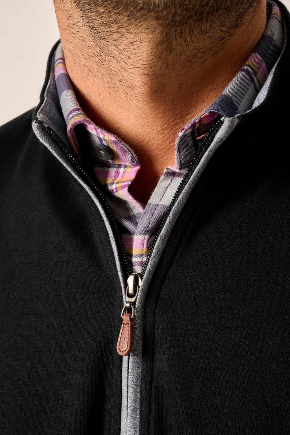 Our namesake&nbsp;quarter zip is back with new colors. The perfect piece to help build your spring uniform, the Sully feels like your favorite sweatshirt but looks like your best&nbsp;Sunday dinner sweater and gets better with every wash. The Sully's collar perfectly layers&nbsp;over all polo and button down collars for a sharp 1-2 combo. Smart but subtle details like the contrast zipper trim, the tonal logo on the back, and the leather zipper puller make this a best seller year after year.