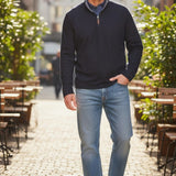Johnston & Murphy Icon Reversible Solid Quarter Zip
