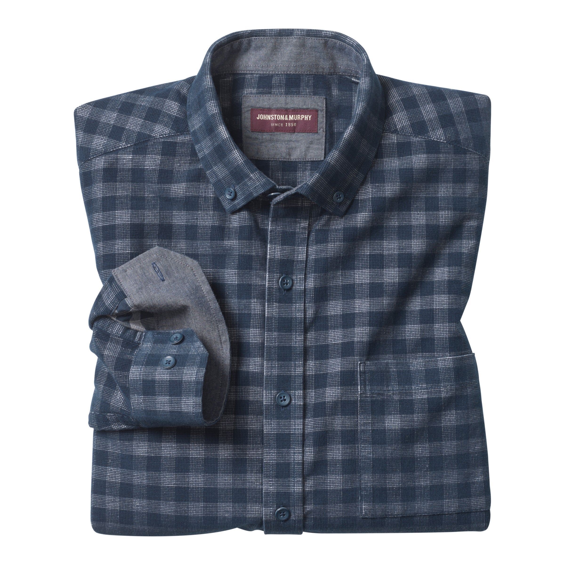 This Johnston & Murphy corduroy shirt is the perfect way to make a statement! 