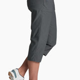 Featuring our durable performance blend fabric with the ideal stretch, the TREKR Pull-On Kapri is ready for casual summer fun. The pull-on waistband and external drawcord let you customize your fit for versatile everyday comfort and wear. Quick-drying, moisture-wicking, and maximum UV protection.