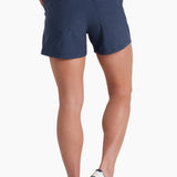 Featuring our durable performance blend fabric with the ideal stretch, the TREKR Pull-On Short 4" is ready for summer fun. The pull-on waistband and external drawcord let you customize your fit for versatile everyday comfort and wear. Quick-drying, moisture-wicking, and maximum UV protection.
