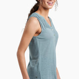 Soft and sustainable, the BRISA™ Tank features a luxurious hemp blend for premium comfort when temperatures rise. A flattering henley neckline and pintuck details take this summer top to the next level.