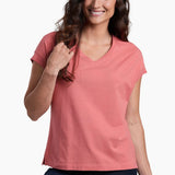 Buttery soft and highly breathable, the SUPRIMA™ Short Sleeve bridges the gap between everyday comfort and active performance. With a boxy modern fit, classic V-neck, and tapered sleeve, this versatile top delivers soft, breathable comfort with maximum sun (UPF 50+) protection and an elevated design.