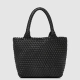 The Louenhide Baby Cruiser Woven Tote Bag is the epitome of laid-back elegance. Following on the woven trend, this women's woven tote bag will add the perfect touch of texture to your capsule wardrobe. Simply carry by the comfortable top handles or attach the adjustable crossbody strap for a hands-free moment when strolling around town. Elevate your style and carry your essentials with the Baby Cruiser Woven Tote Bag.