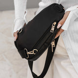 The Louenhide Bella Sling Bag is designed with both style and functionality in mind. Travel organization has never been easier with the dual compartment design ensuring your valuables are within reach and secured safely with the zip closures. Featuring an adjustable and detachable strap allows you to choose the way your bag slings. Whether over your left or right shoulder, this faux leather sling bag ensures comfortable all-day wear. This small sling backpack adds a refined touch to any casual outfit, enhan