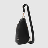The Louenhide Bella Sling Bag is designed with both style and functionality in mind. Travel organization has never been easier with the dual compartment design ensuring your valuables are within reach and secured safely with the zip closures. Featuring an adjustable and detachable strap allows you to choose the way your bag slings. Whether over your left or right shoulder, this faux leather sling bag ensures comfortable all-day wear. This small sling backpack adds a refined touch to any casual outfit, enhan
