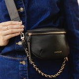 The Louenhide Halsey Sling Bag is where active meets an urban lifestyle. A Louenhide favourite and go-to for fuss free functionality, this soft vegan leather crossbody bag is designed with a secure front zip closure, backside zip pocket and internal zip pocket to keep all your belongings safe when you are on-the-go.