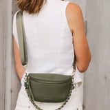 The Louenhide Halsey Sling Bag is where active meets an urban lifestyle. A Louenhide favourite and go-to for fuss free functionality, this soft vegan leather crossbody bag is designed with a secure front zip closure, backside zip pocket and internal zip pocket to keep all your belongings safe when you are on-the-go.