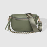 The Louenhide Halsey Sling Bag is where active meets an urban lifestyle. A Louenhide favourite and go-to for fuss free functionality, this soft vegan leather crossbody bag is designed with a secure front zip closure, backside zip pocket and internal zip pocket to keep all your belongings safe when you are on-the-go.