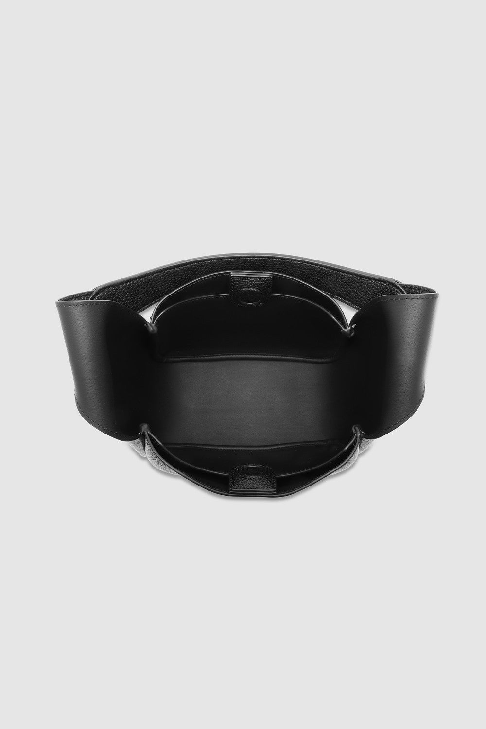 Black bag on a white background