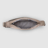 Beige bag on a light gray background