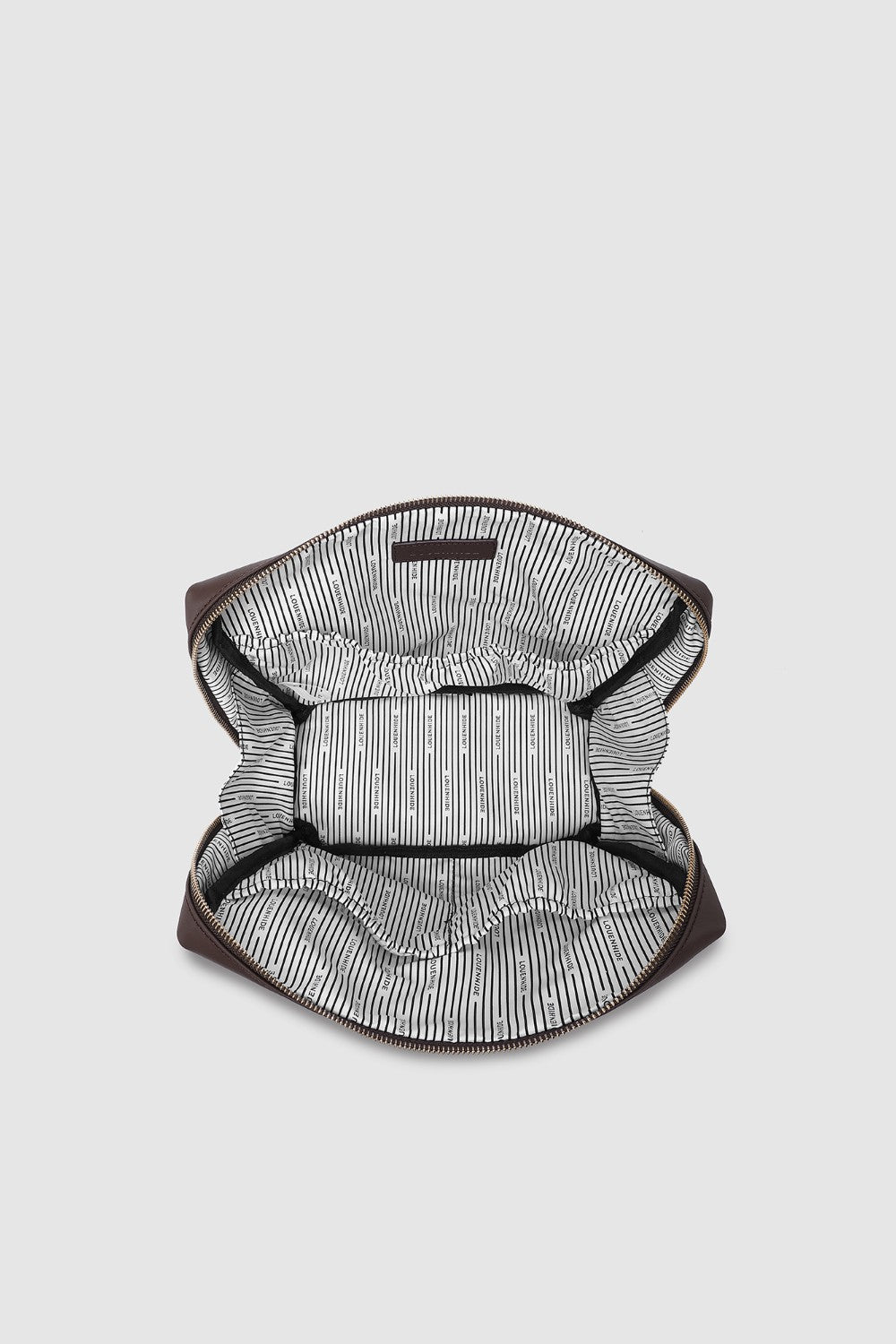 Travel case with on a light gray background