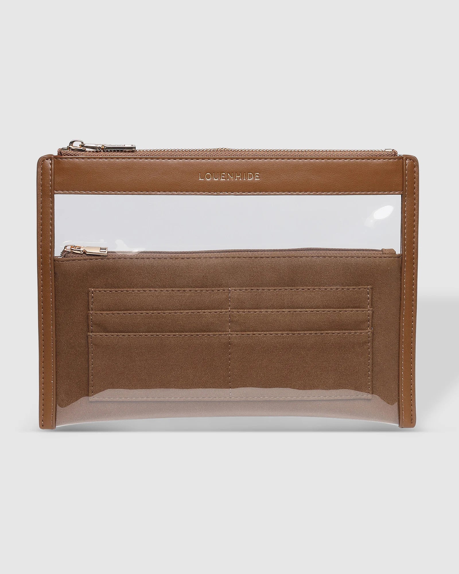 The Louenhide Ella Bag organizer is your answer to versatile organization. Transcending the boundaries of conventional organization, this multifunctional wallet can effortlessly transform to accommodate your travel or daily needs. From a sleek purse neatly holding your cards and essentials in its slip pockets, to a tidy pencil case storing your stationery in the zip pockets. Don't compromise on space with this compact silhouette and streamline your work essentials with the Ella Bag Organizer.